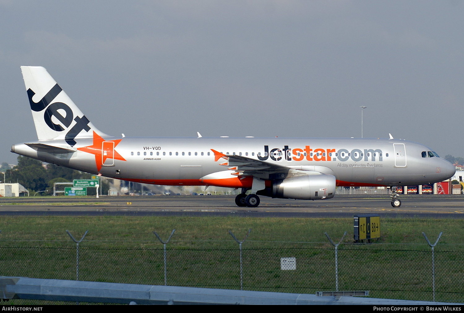 Aircraft Photo of VH-VQD | Airbus A320-232 | Jetstar Airways | AirHistory.net #823326
