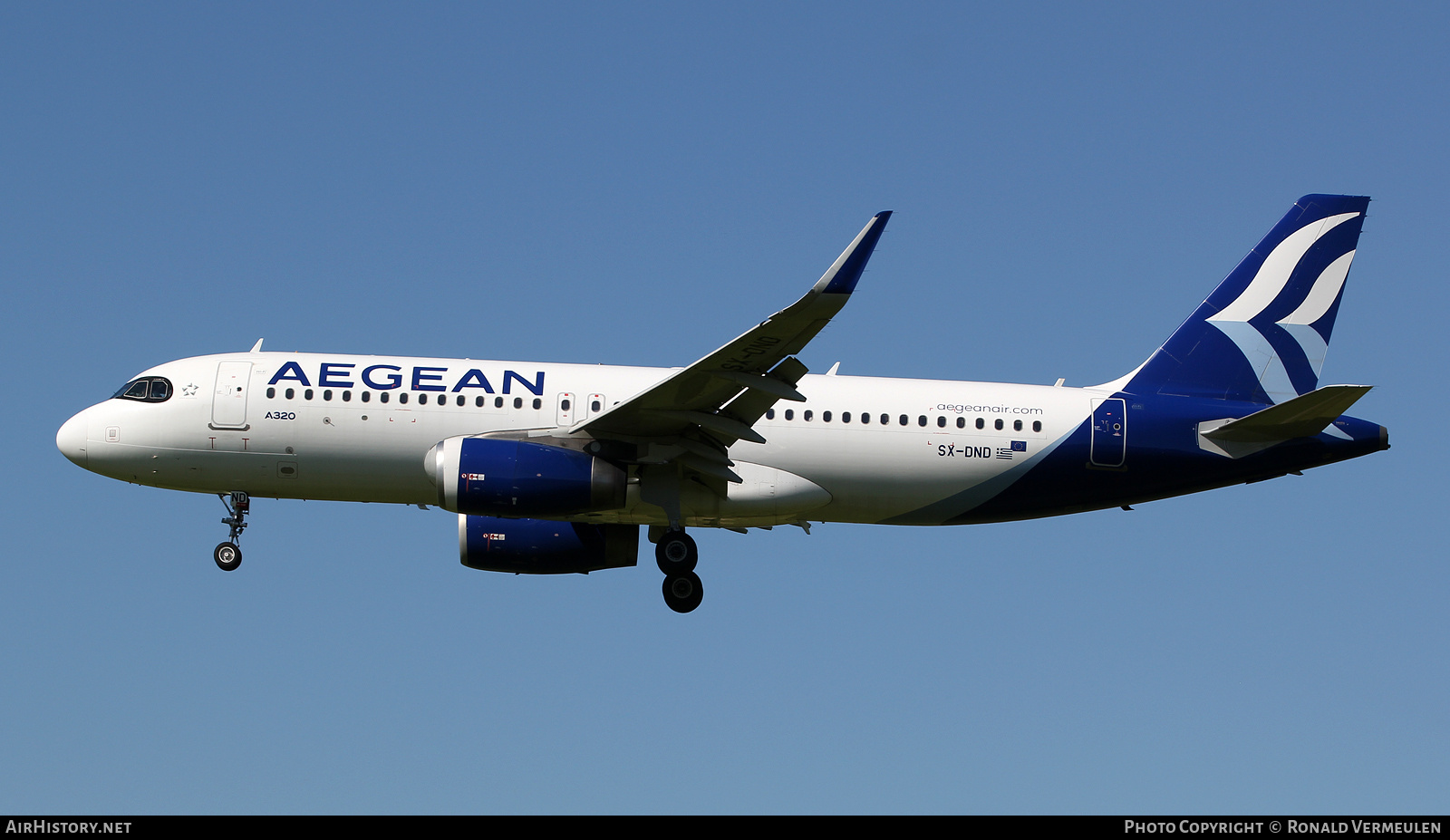 Aircraft Photo of SX-DND | Airbus A320-232 | Aegean Airlines | AirHistory.net #823365