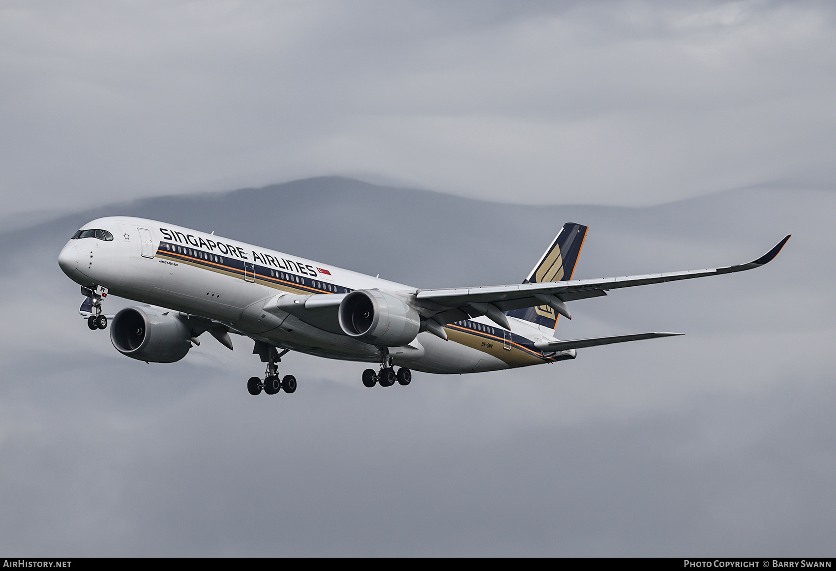 Aircraft Photo of 9V-SMV | Airbus A350-941 | Singapore Airlines | AirHistory.net #823377