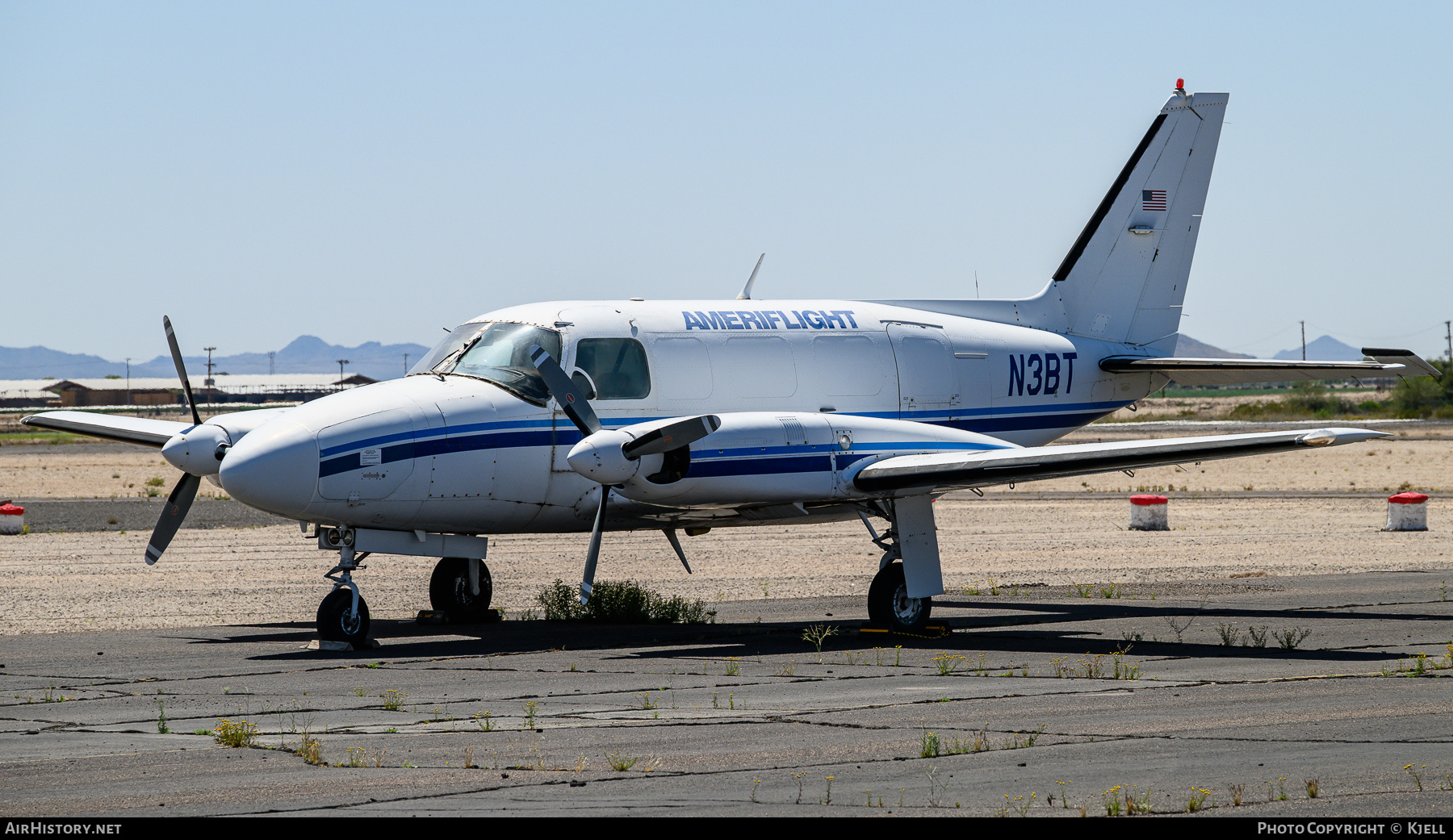Aircraft Photo of N3BT | Piper PA-31-350 Navajo Chieftain | Ameriflight | AirHistory.net #823408