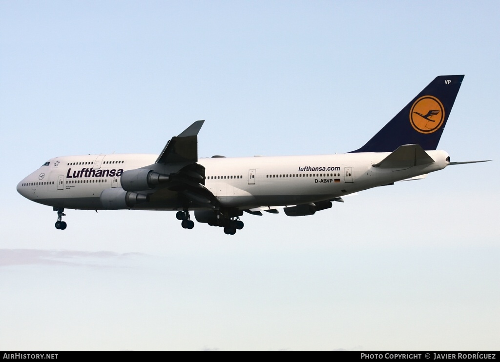 Aircraft Photo of D-ABVP | Boeing 747-430 | Lufthansa | AirHistory.net #823501