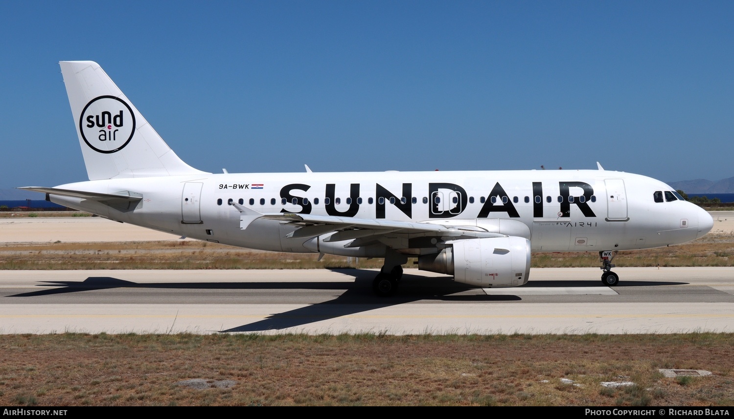 Aircraft Photo of 9A-BWK | Airbus A319-112 | Sundair | AirHistory.net #823509