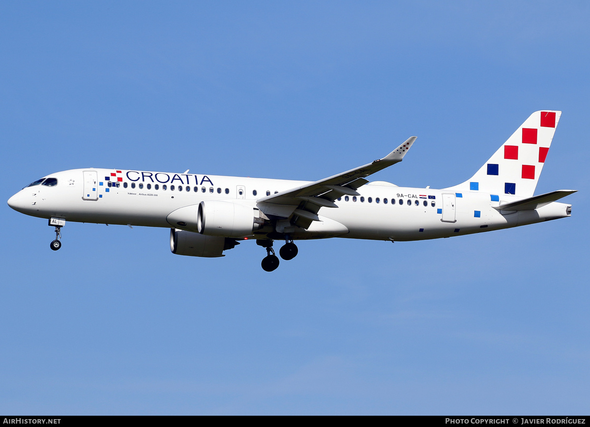 Aircraft Photo of 9A-CAL | Airbus A220-300 (BD-500-1A11) | Croatia Airlines | AirHistory.net #823515
