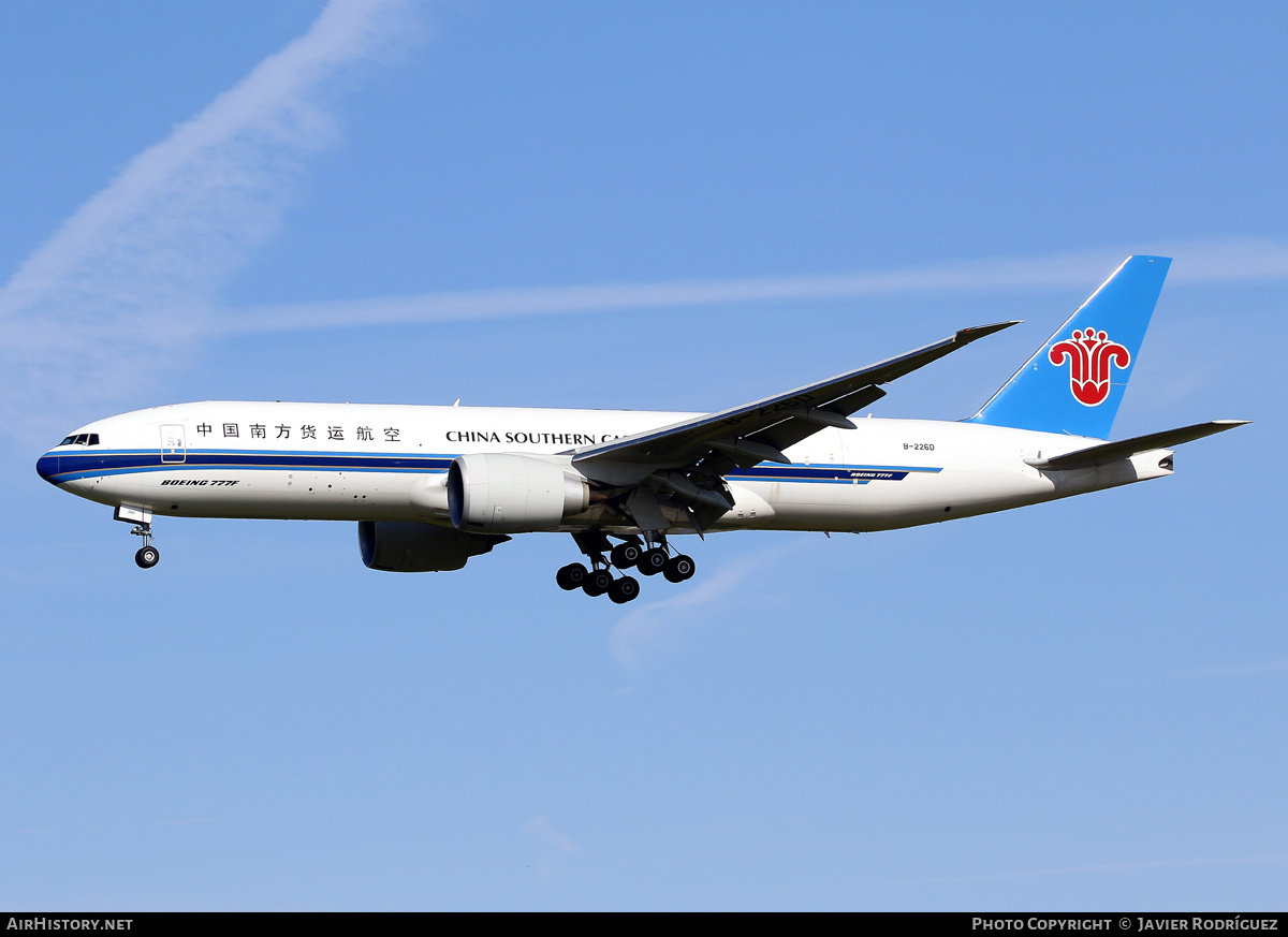 Aircraft Photo of B-226D | Boeing 777-F1B | China Southern Airlines Cargo | AirHistory.net #823533
