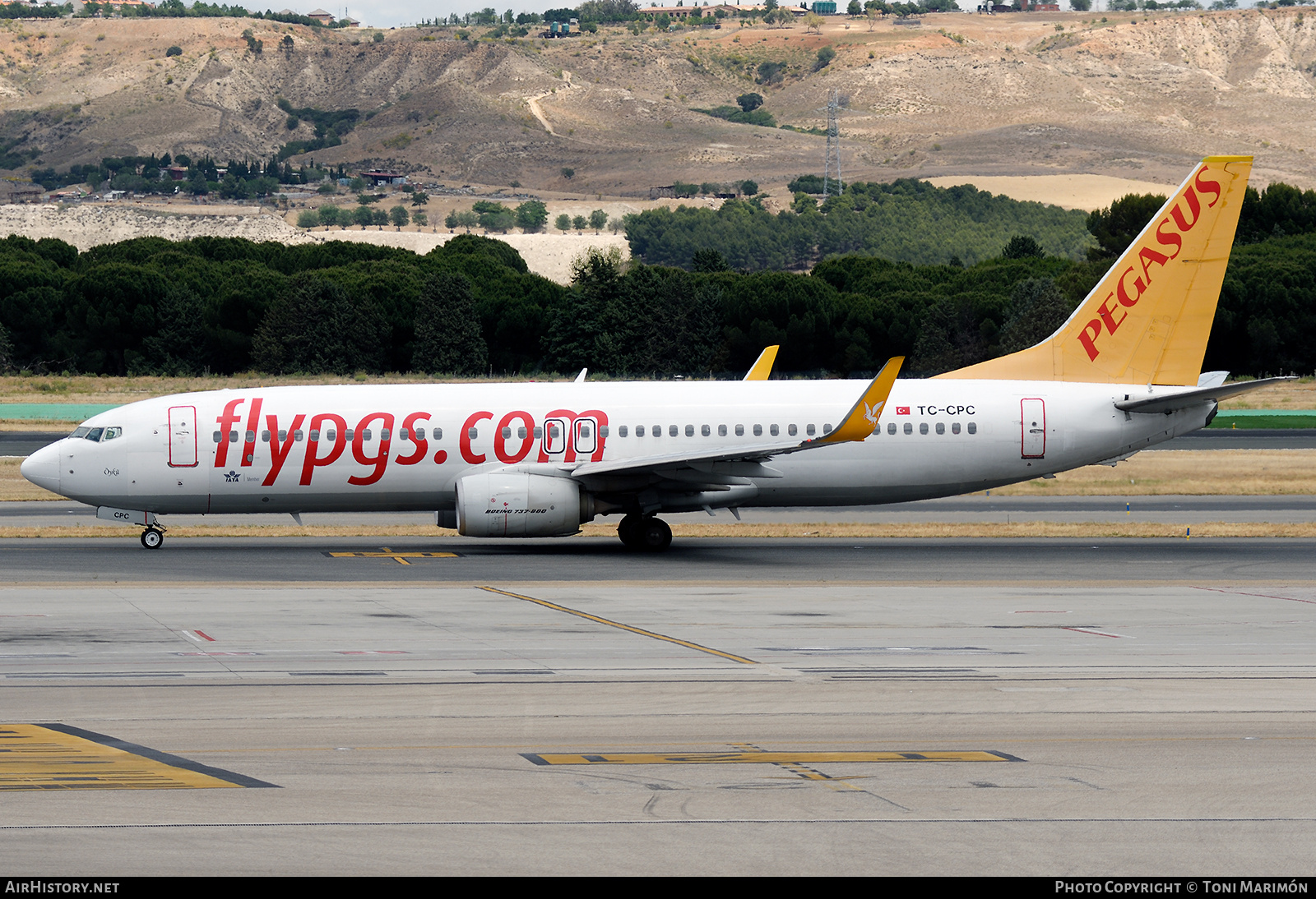 Aircraft Photo of TC-CPC | Boeing 737-82R | Pegasus Airlines | AirHistory.net #823624