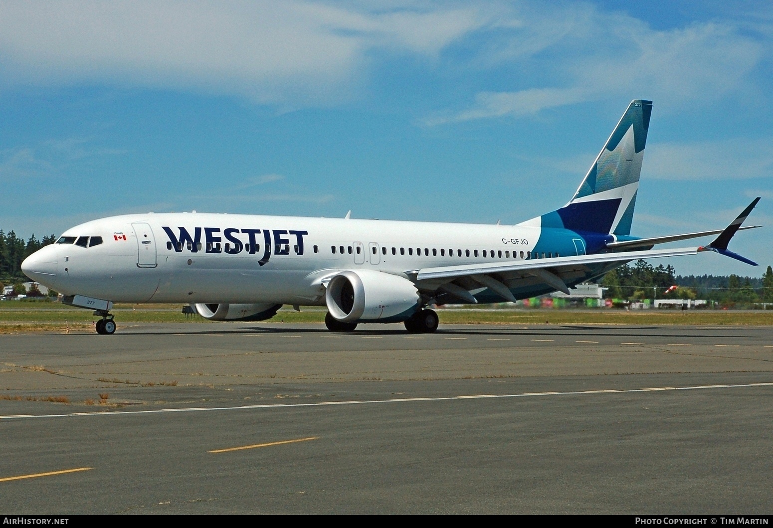Aircraft Photo of C-GFJO | Boeing 737-8 Max 8 | WestJet | AirHistory.net #823638