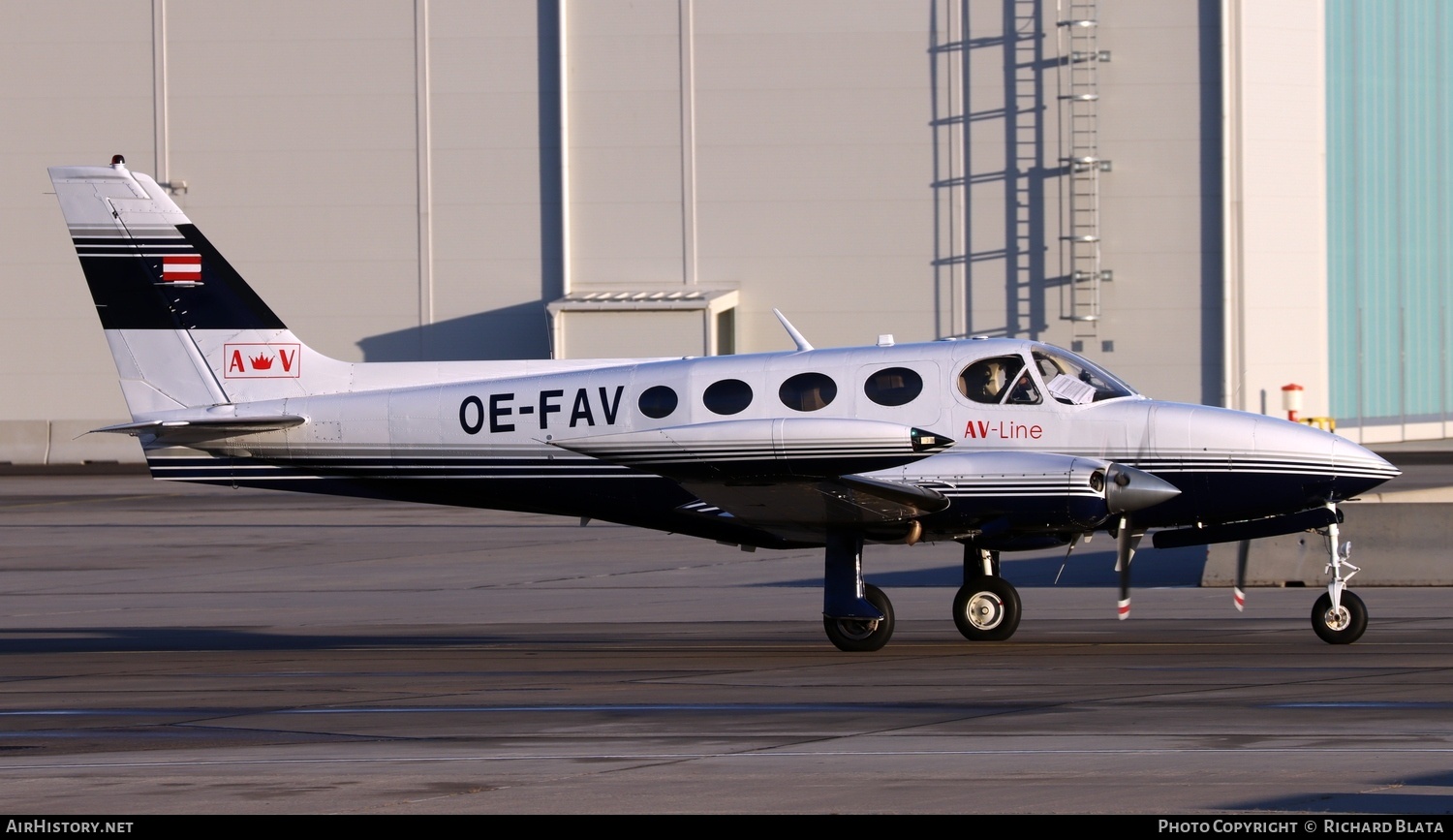 Aircraft Photo of OE-FAV | Cessna 340A | AV-Line | AirHistory.net #823719