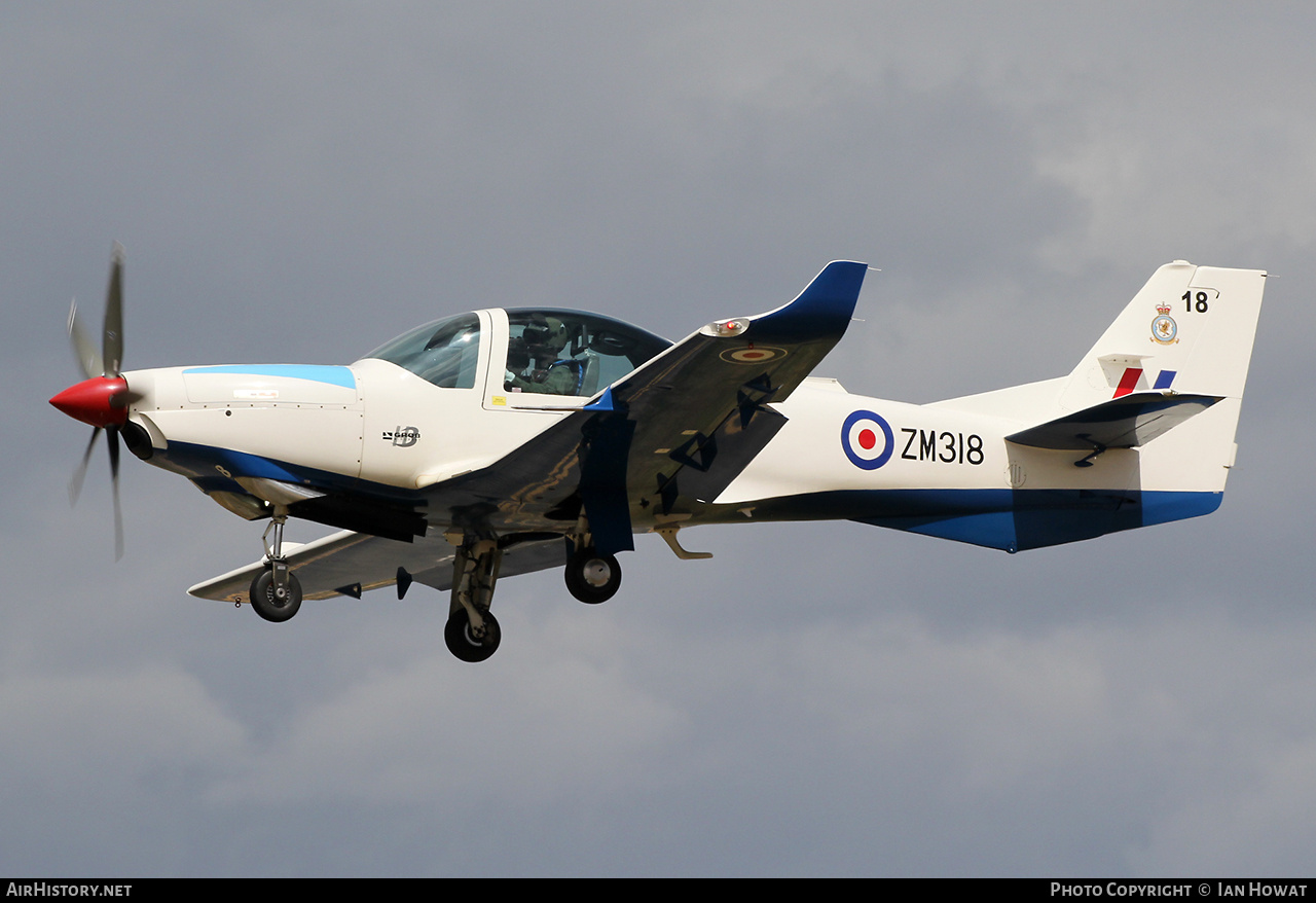 Aircraft Photo of ZM318 | Grob G-120TP Prefect T1 | UK - Air Force | AirHistory.net #823766