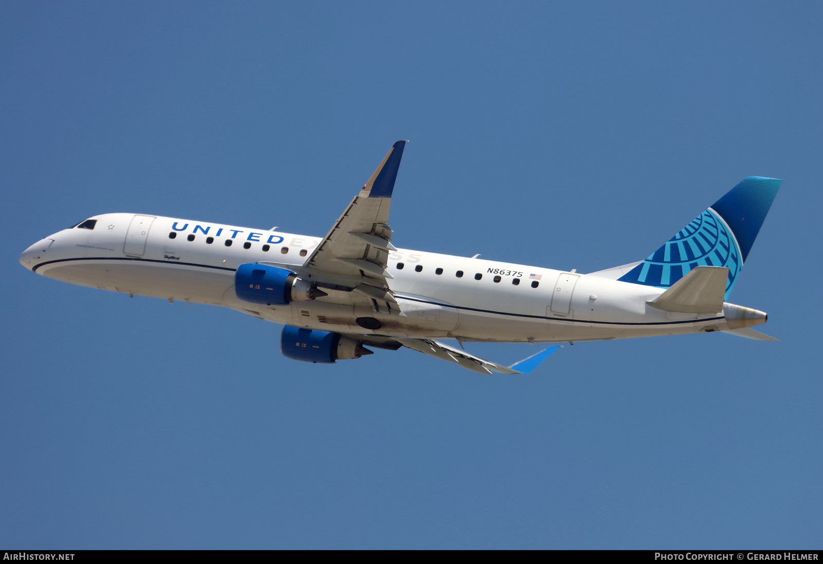 Aircraft Photo of N86375 | Embraer 175LL (ERJ-170-200LL) | United Express | AirHistory.net #823781