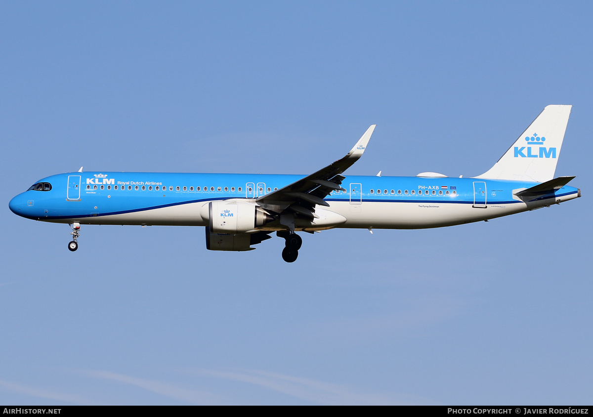 Aircraft Photo of PH-AXB | Airbus A321-252NX | KLM - Royal Dutch Airlines | AirHistory.net #823783