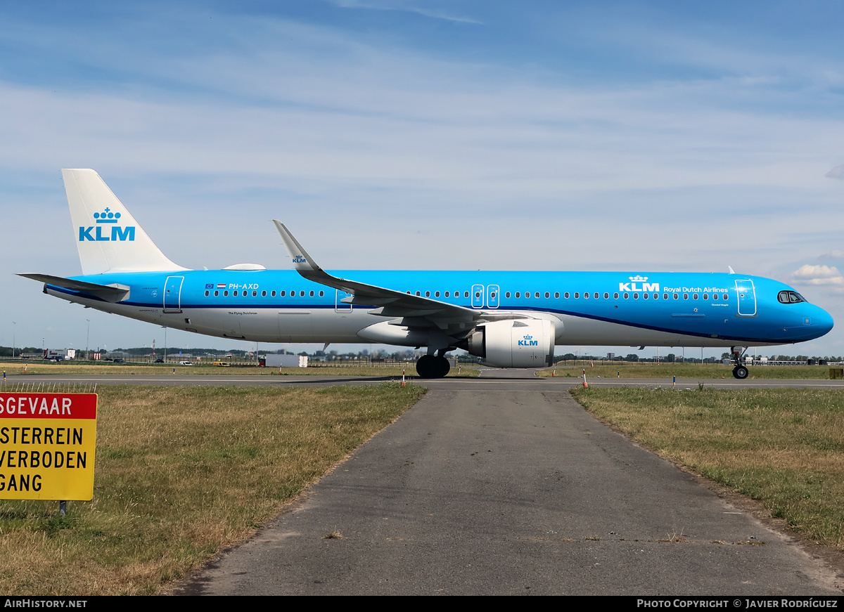 Aircraft Photo of PH-AXD | Airbus A321-252NX | KLM - Royal Dutch Airlines | AirHistory.net #823785