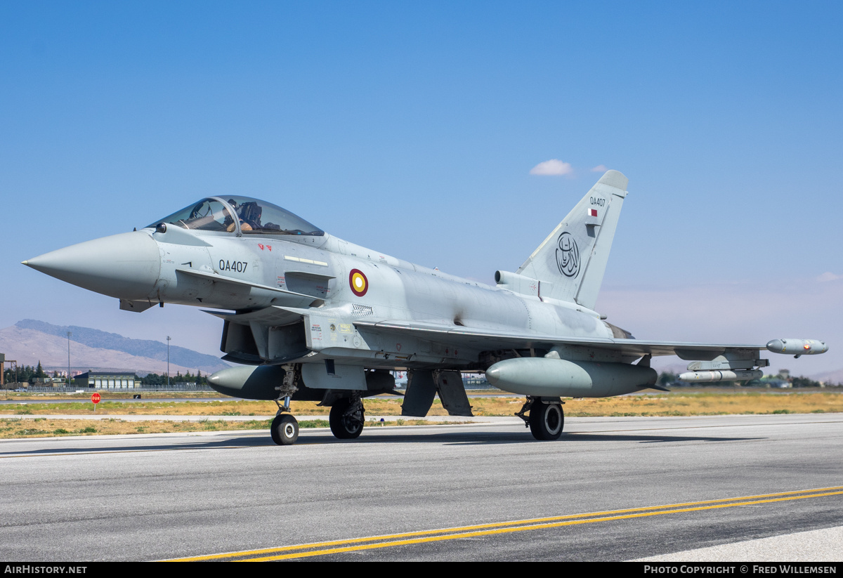 Aircraft Photo of QA407 | Eurofighter EF-2000 Typhoon | Qatar - Air Force | AirHistory.net #823806