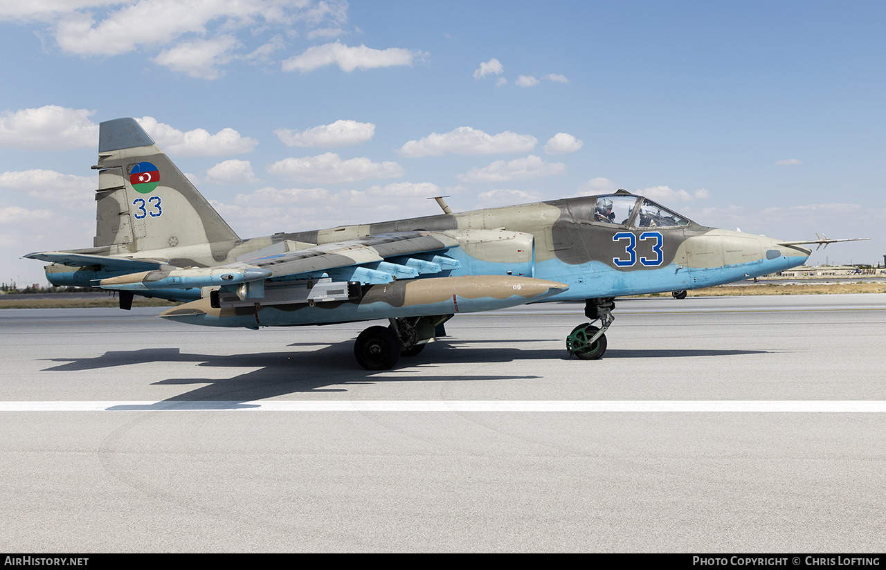 Aircraft Photo of 33 blue | Sukhoi Su-25 | Azerbaijan - Air Force | AirHistory.net #823808