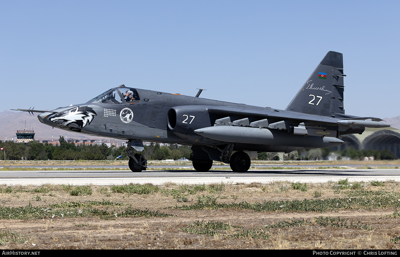 Aircraft Photo of 27 | Sukhoi Su-25ML | Azerbaijan - Air Force | AirHistory.net #823828