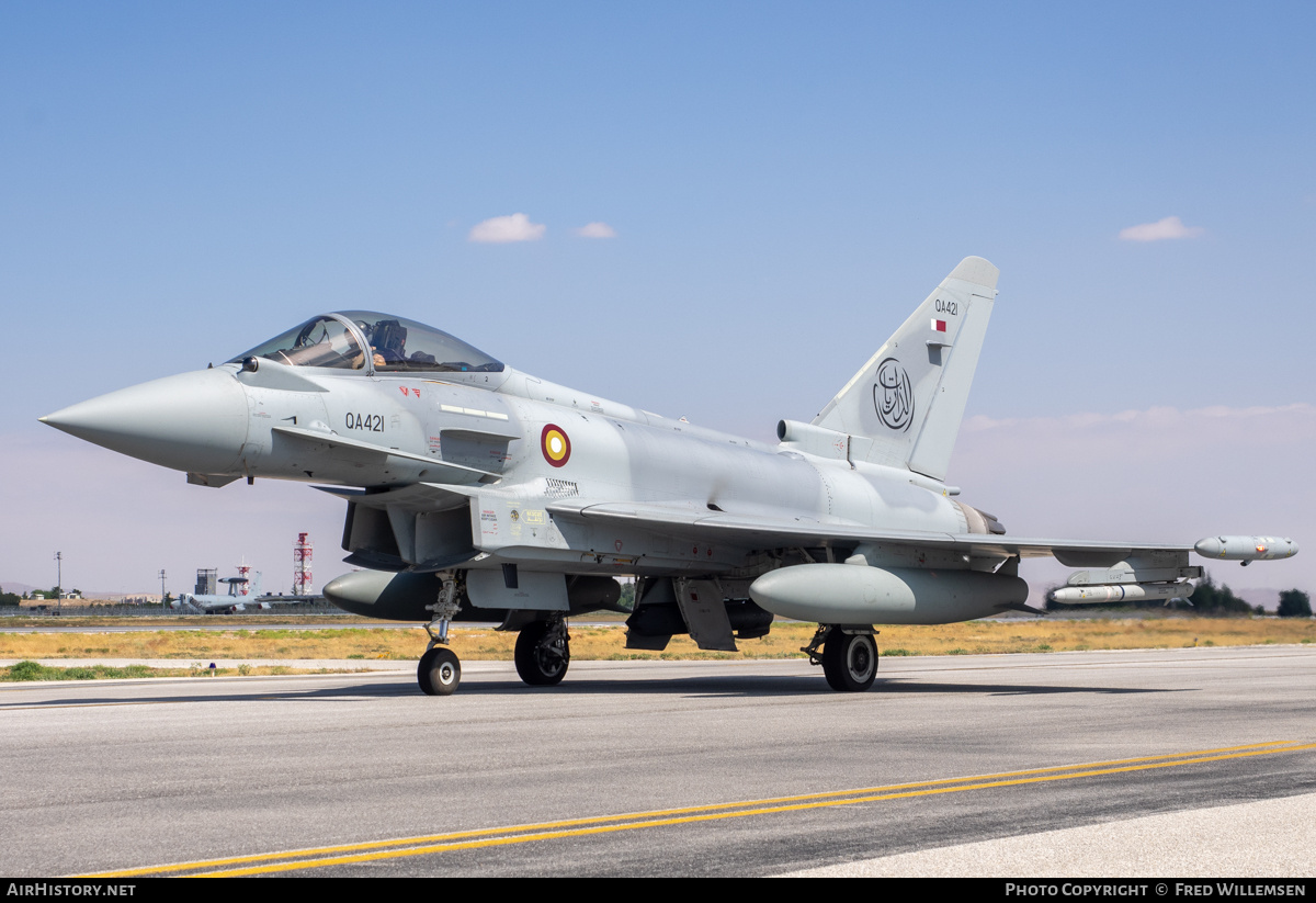 Aircraft Photo of QA421 | Eurofighter EF-2000 Typhoon | Qatar - Air Force | AirHistory.net #823829