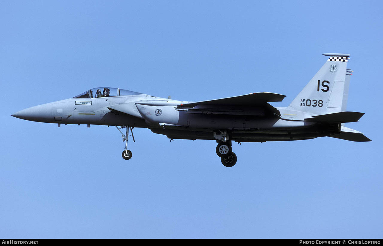 Aircraft Photo of 80-0038 / AF80-038 | McDonnell Douglas F-15C Eagle | USA - Air Force | AirHistory.net #823842