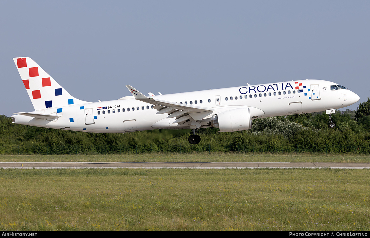 Aircraft Photo of 9A-CAI | Airbus A220-300 (BD-500-1A11) | Croatia Airlines | AirHistory.net #823848