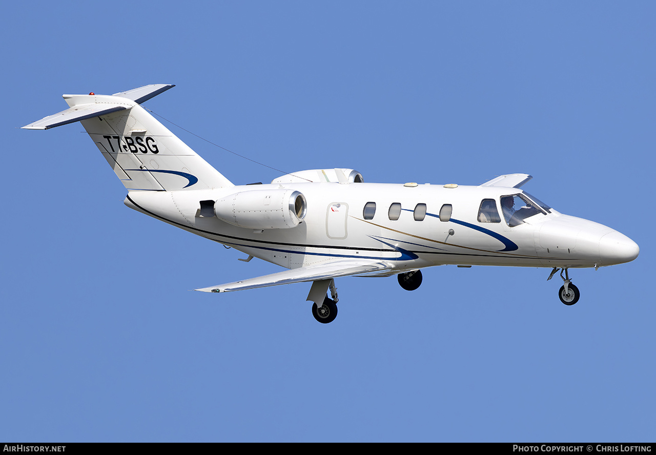 Aircraft Photo of T7-BSG | Cessna 525 CitationJet CJ1 | AirHistory.net #823853