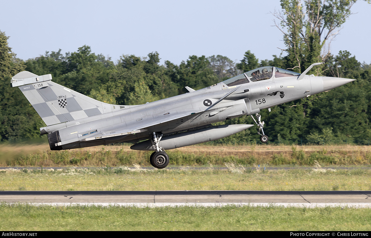 Aircraft Photo of 158 | Dassault Rafale C | Croatia - Air Force | AirHistory.net #823871