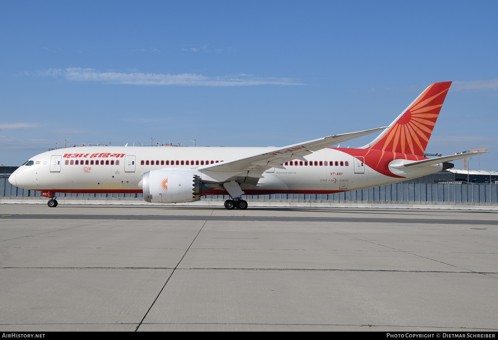 Aircraft Photo of VT-ANY | Boeing 787-8 Dreamliner | Air India | AirHistory.net #823876
