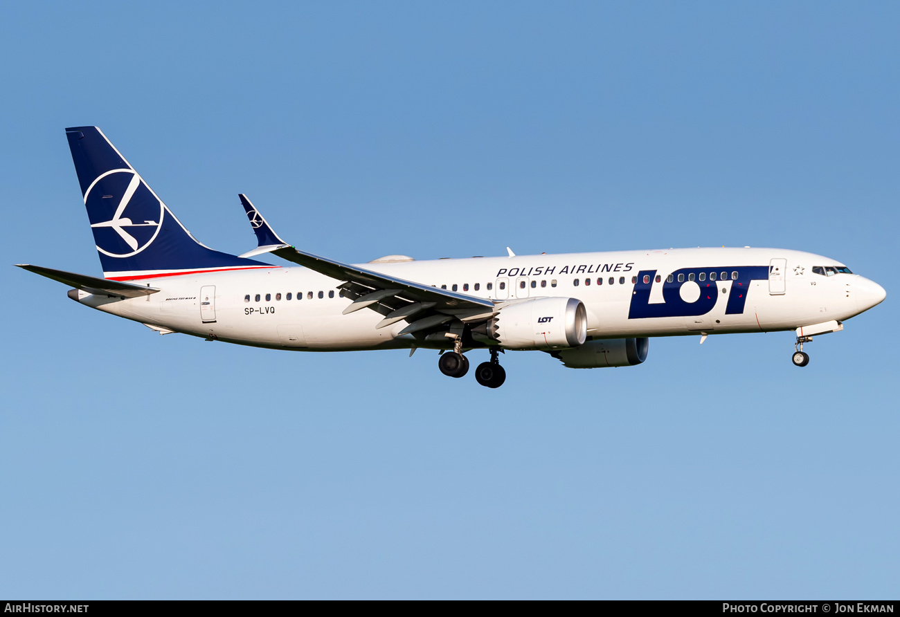 Aircraft Photo of SP-LVQ | Boeing 737-8 Max 8 | LOT Polish Airlines - Polskie Linie Lotnicze | AirHistory.net #823921
