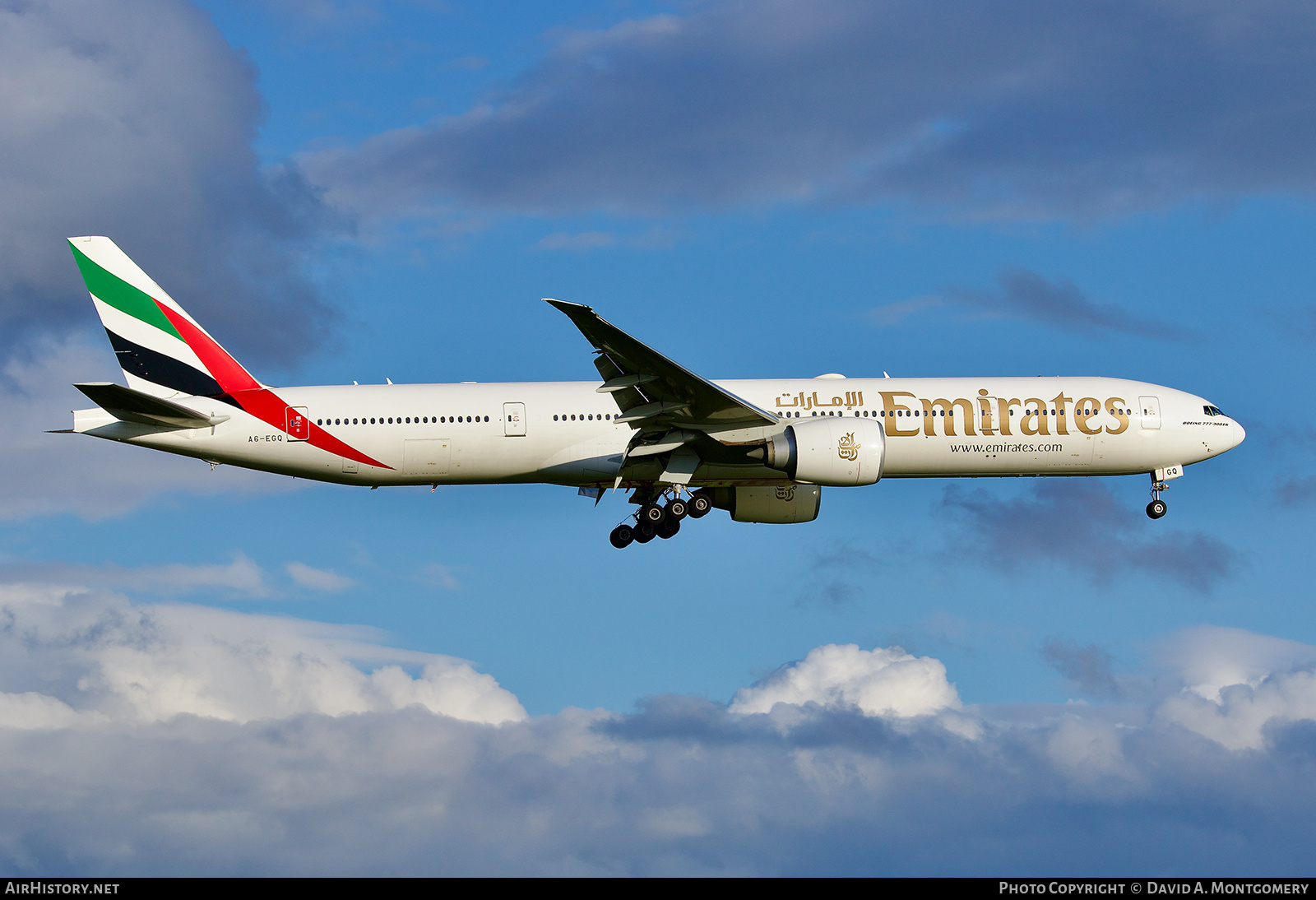 Aircraft Photo of A6-EGQ | Boeing 777-31H/ER | Emirates | AirHistory.net #823944