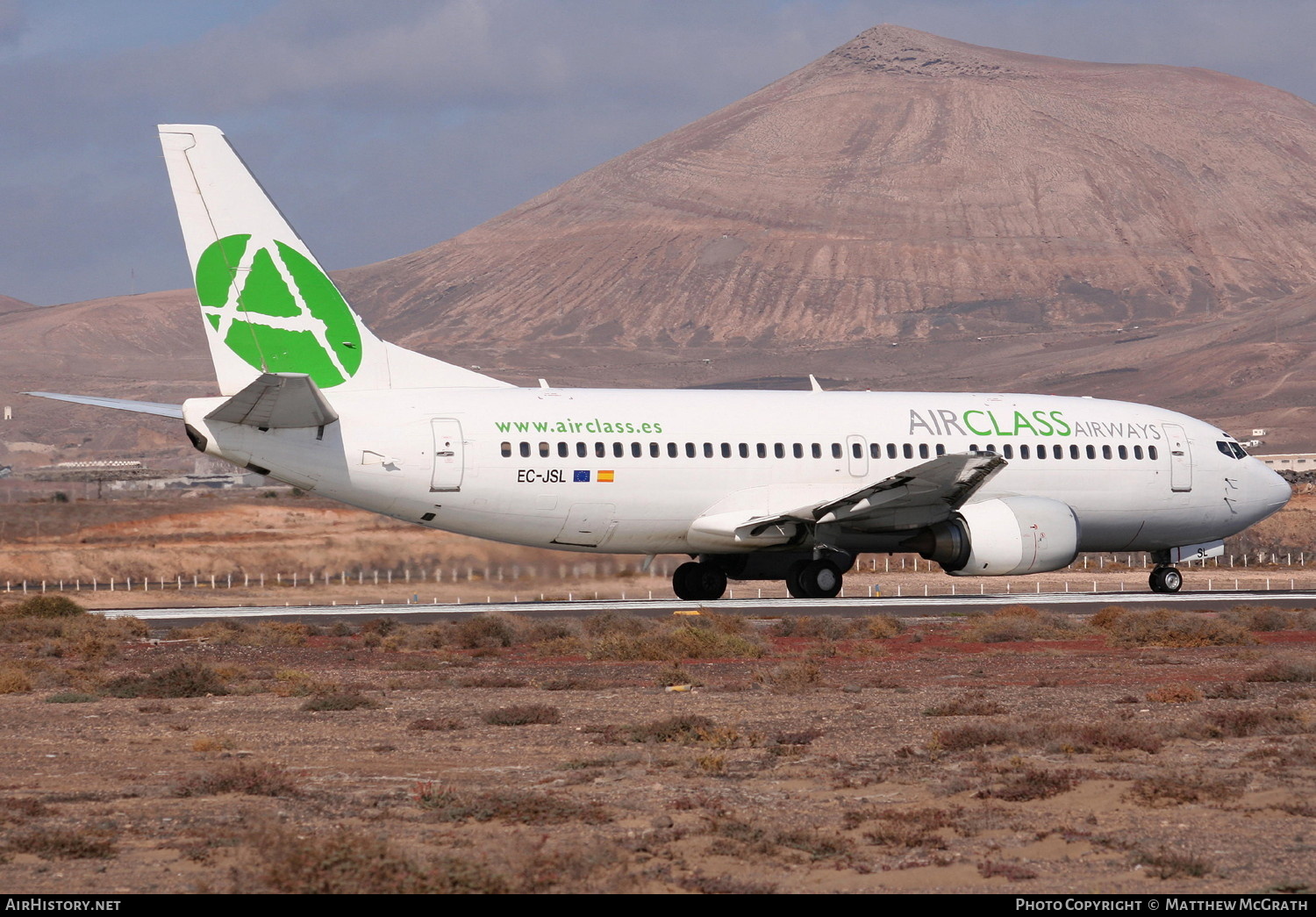 Aircraft Photo of EC-JSL | Boeing 737-33A | AirClass Airways | AirHistory.net #823964