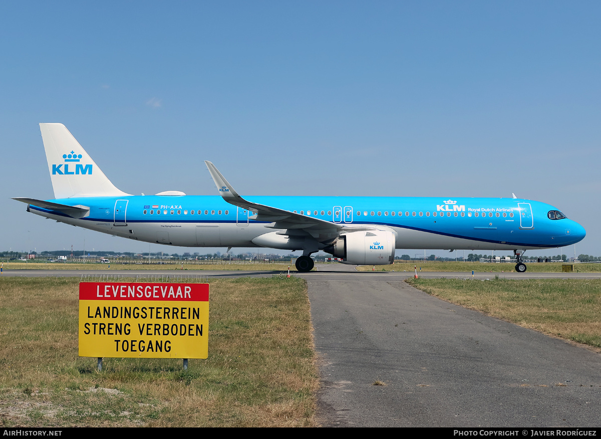 Aircraft Photo of PH-AXA | Airbus A321-252NX | KLM - Royal Dutch Airlines | AirHistory.net #823967