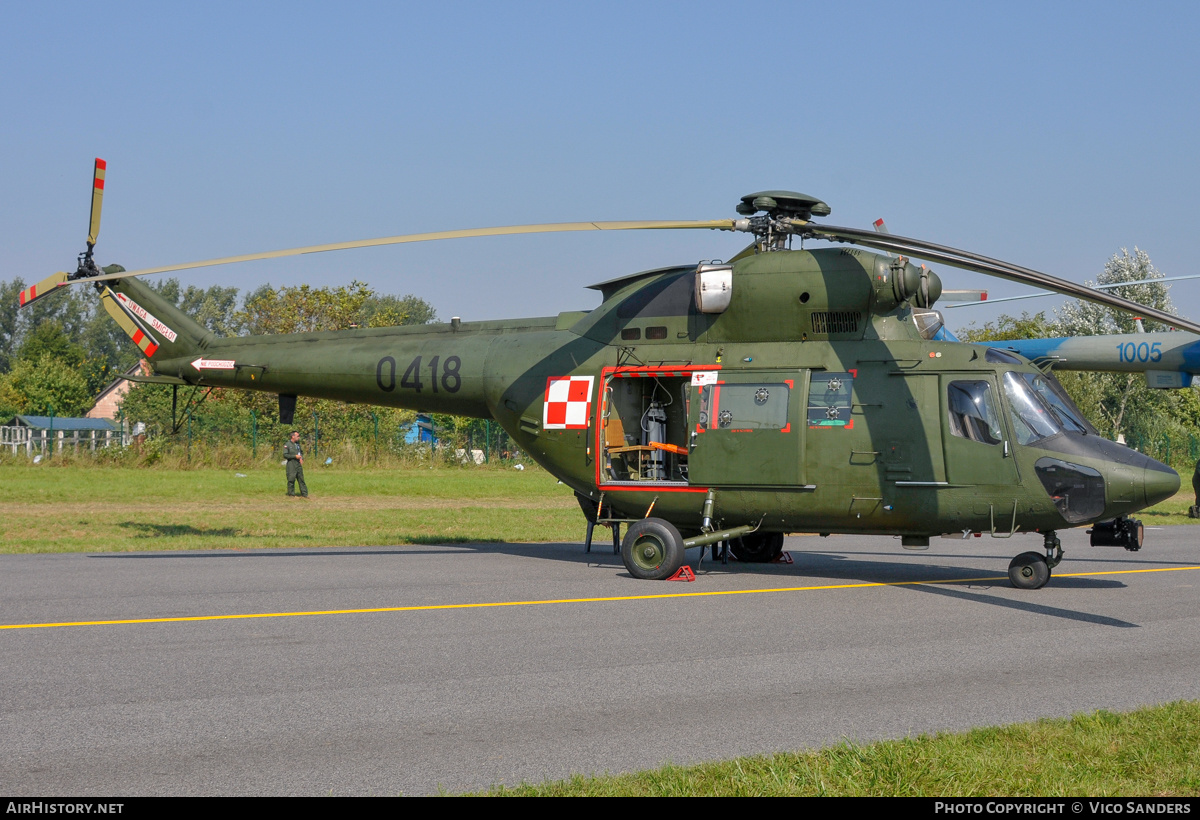 Aircraft Photo of 0418 | PZL-Swidnik W-3RL Sokol | Poland - Army | AirHistory.net #823979