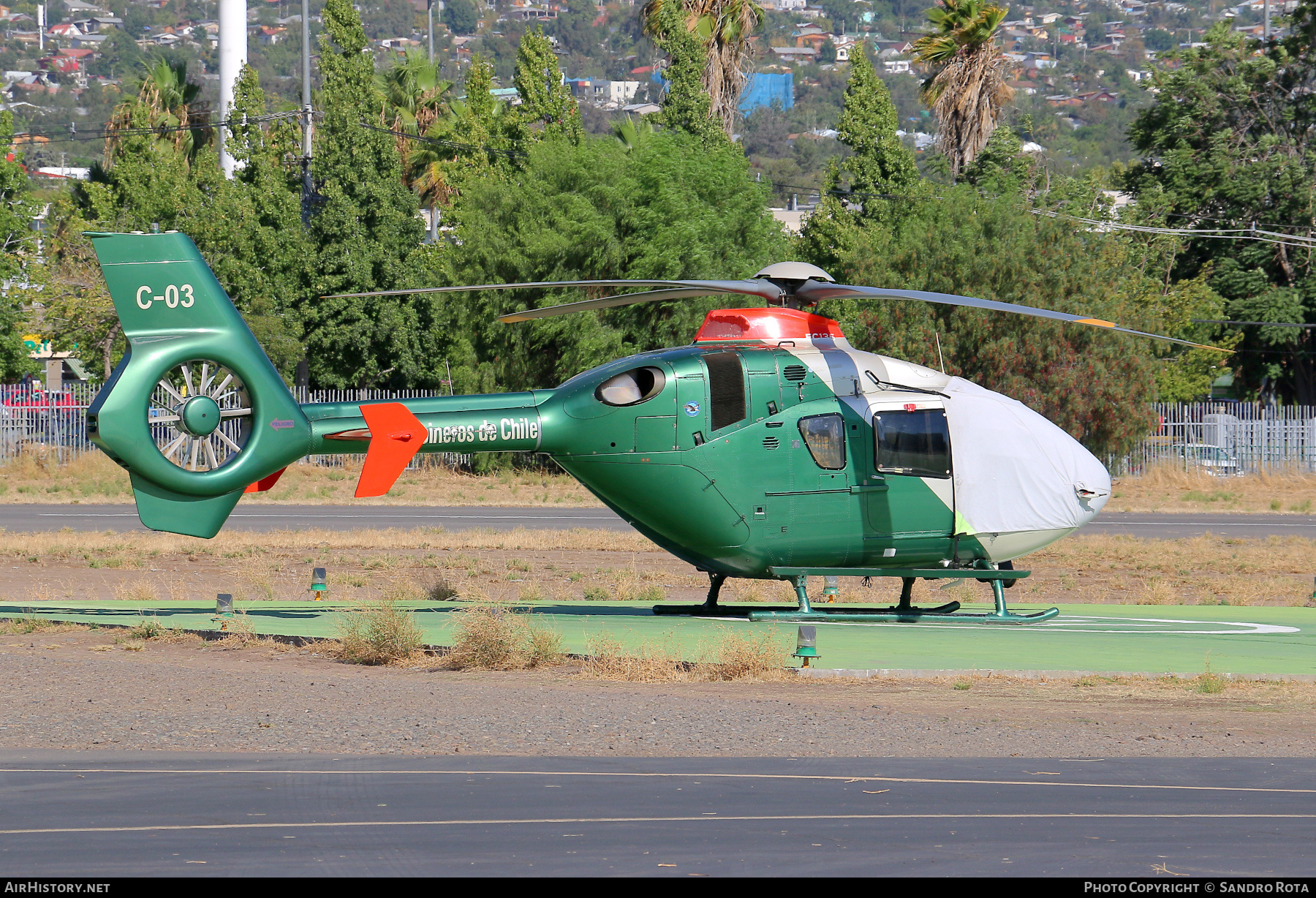 Aircraft Photo of C-03 | Eurocopter EC-135P-2 | Chile - Carabineros | AirHistory.net #823983