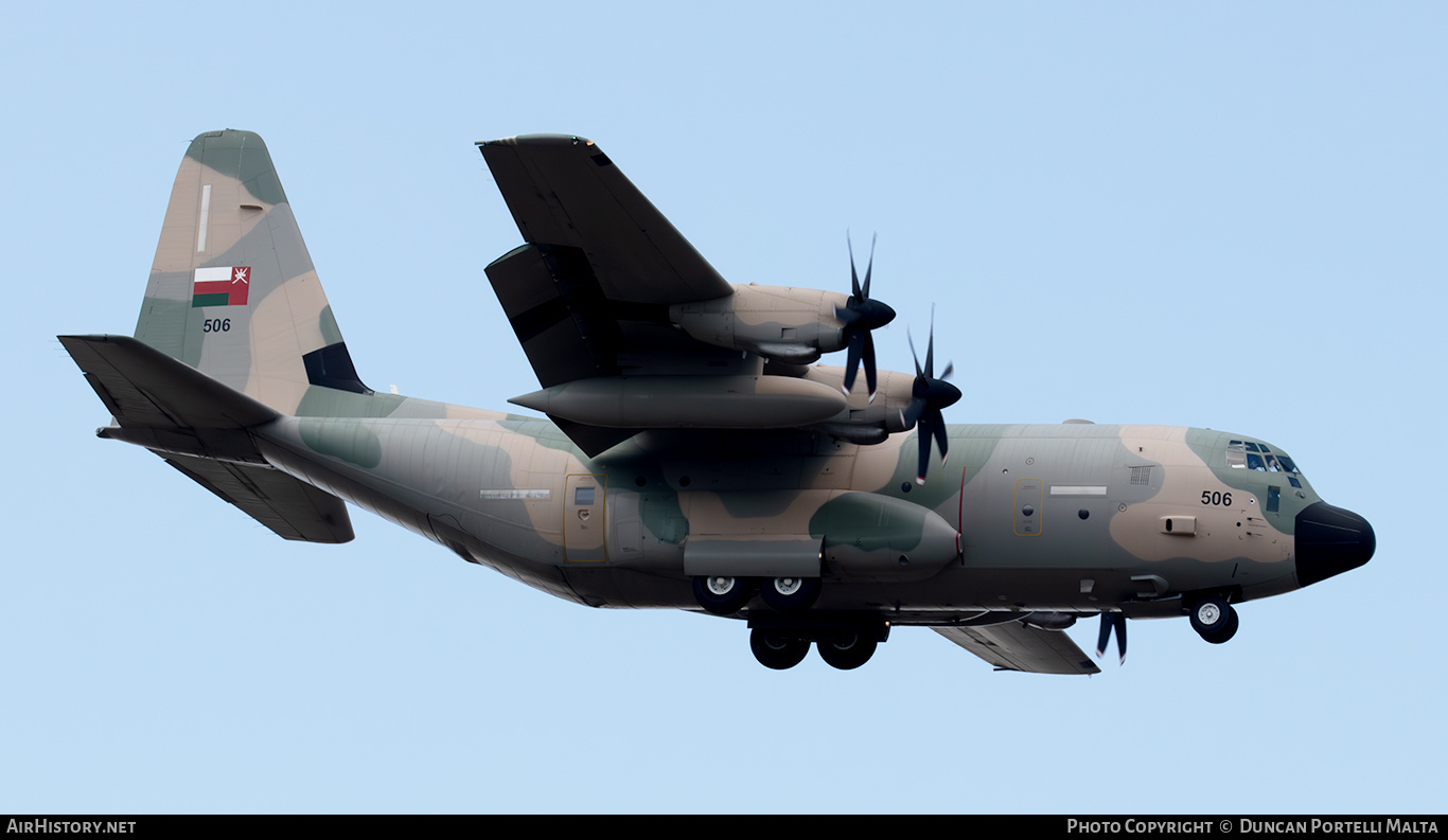 Aircraft Photo of 506 | Lockheed Martin C-130J Hercules | Oman - Air Force | AirHistory.net #823993