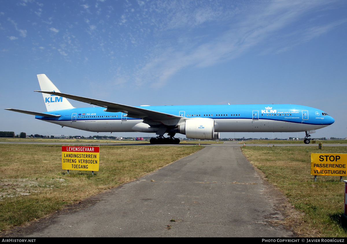 Aircraft Photo of PH-BVK | Boeing 777-306/ER | KLM - Royal Dutch Airlines | AirHistory.net #823994