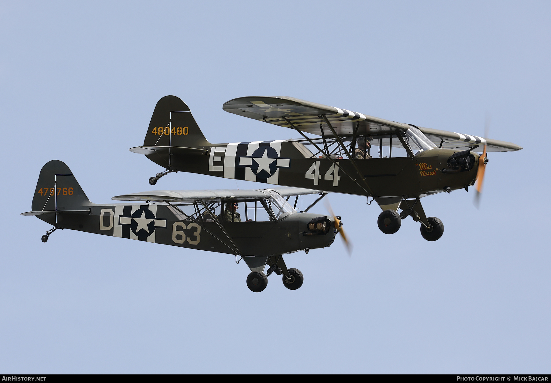 Aircraft Photo of G-BECN / 480480 | Piper J-3C-65 Cub | USA - Air Force | AirHistory.net #823997