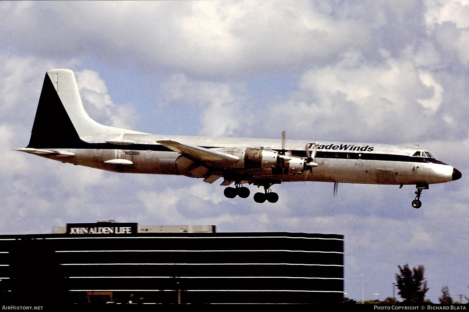 Aircraft Photo of N103BB | Canadair CL-44D4-2 | Tradewinds International Airlines | AirHistory.net #824010