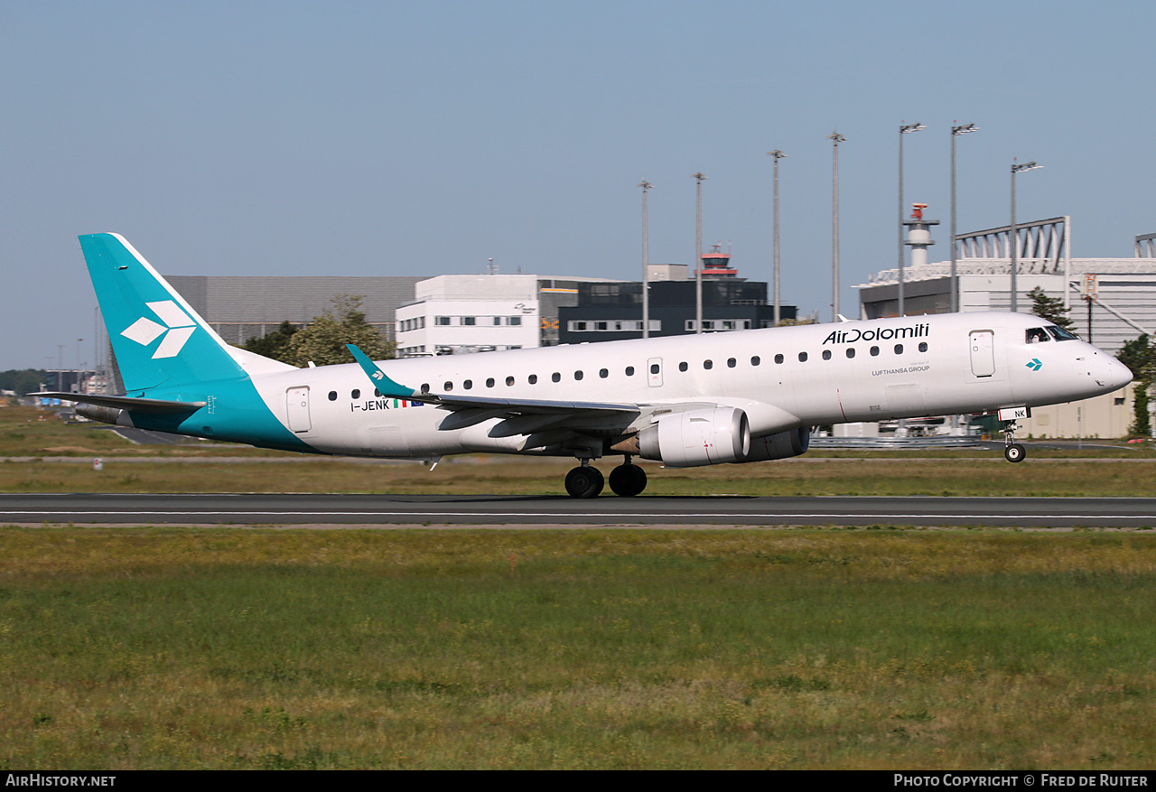 Aircraft Photo of I-JENK | Embraer 190LR (ERJ-190-100LR) | Air Dolomiti | AirHistory.net #824013