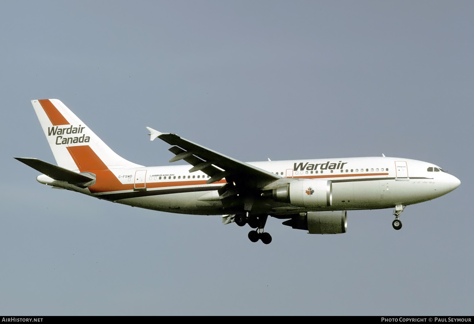 Aircraft Photo of C-FSWD | Airbus A310-304 | Wardair Canada | AirHistory.net #824021