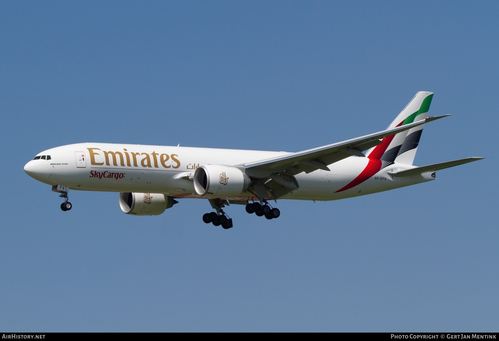 Aircraft Photo of A6-EFX | Boeing 777-F | Emirates SkyCargo | AirHistory.net #824039