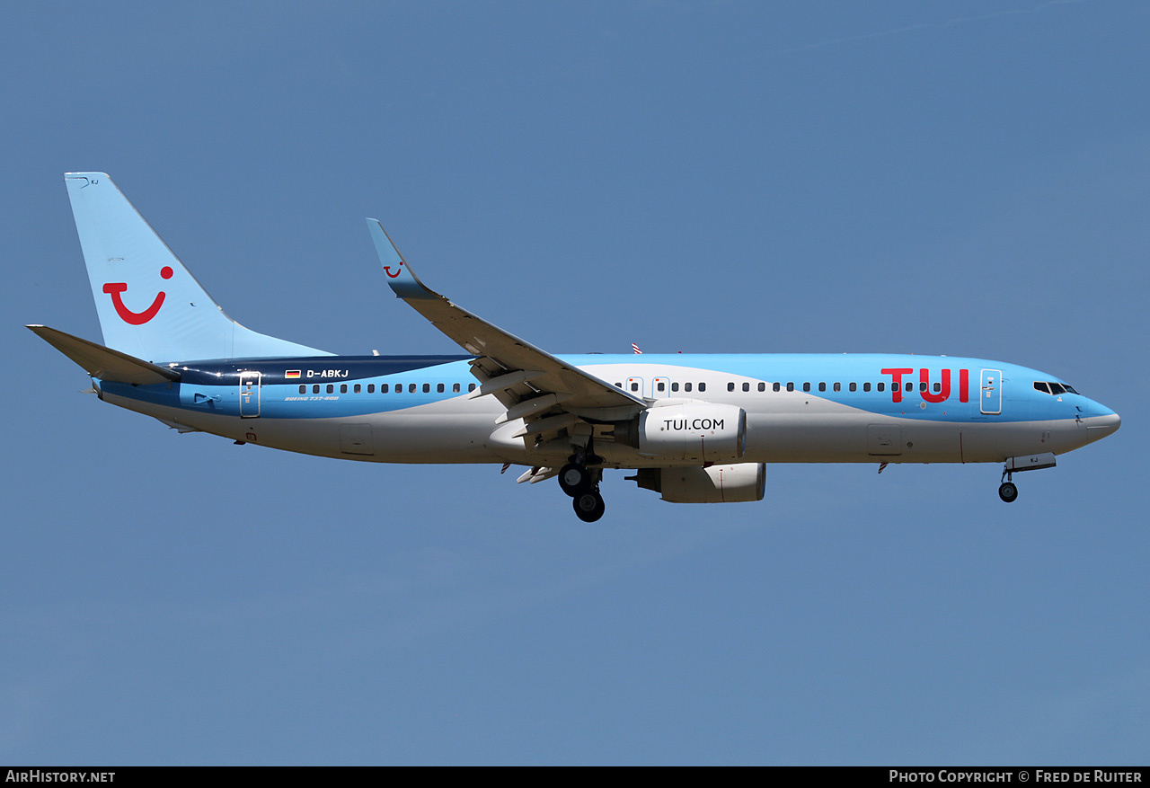 Aircraft Photo of D-ABKJ | Boeing 737-86J | TUI | AirHistory.net #824062