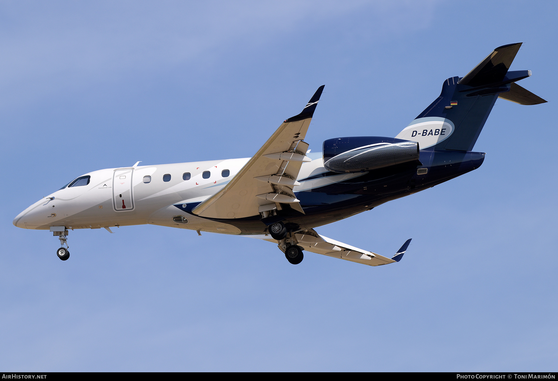 Aircraft Photo of D-BABE | Embraer EMB-550 Legacy 500 | PadAviation | AirHistory.net #824065