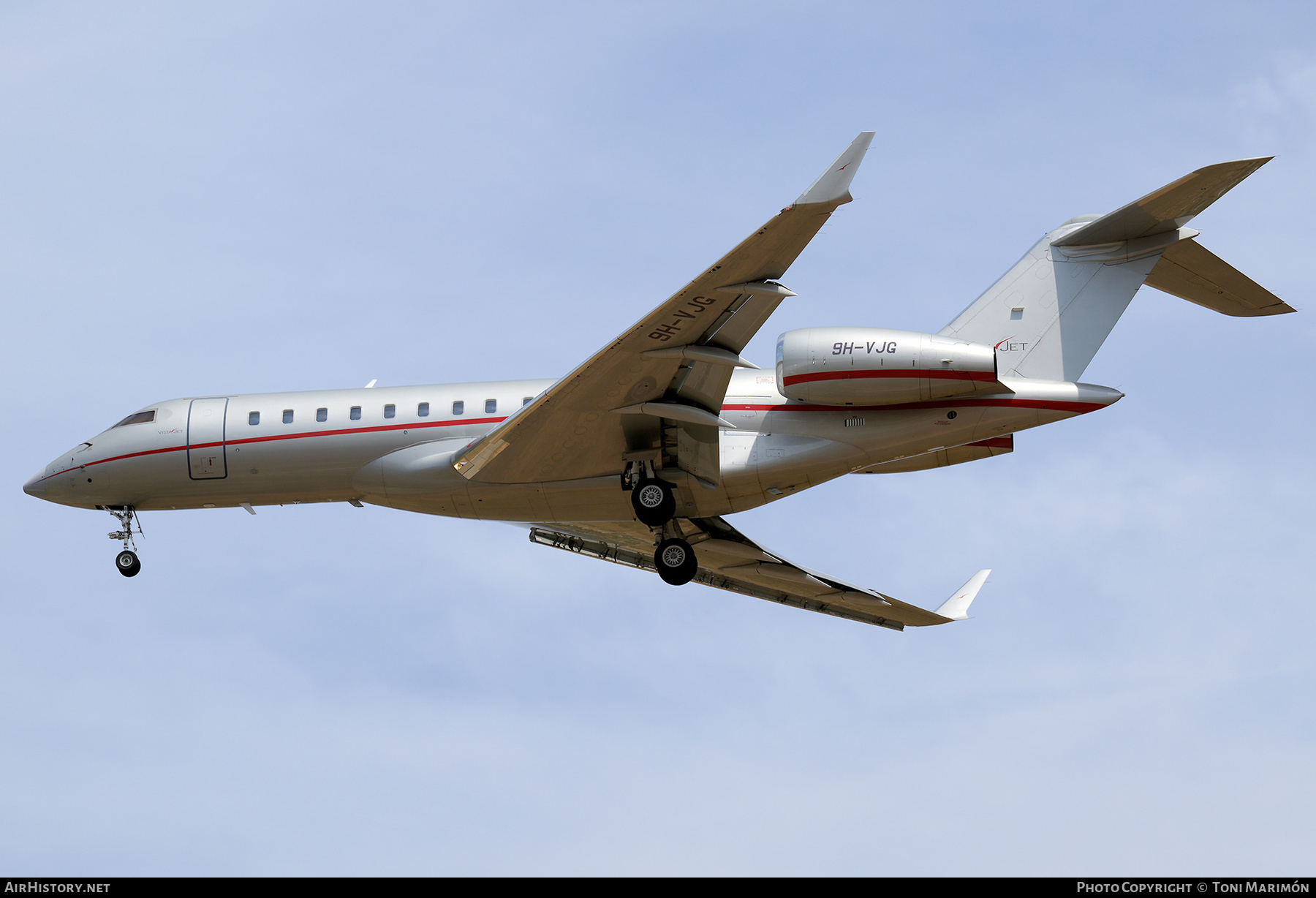 Aircraft Photo of 9H-VJG | Bombardier Global 6000 (BD-700-1A10) | VistaJet | AirHistory.net #824093