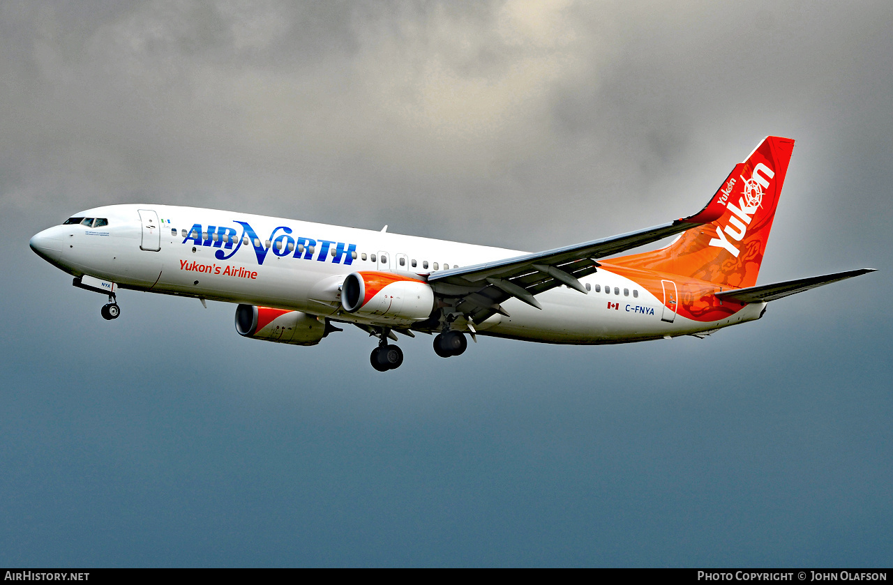 Aircraft Photo of C-FNYA | Boeing 737-8AL | Air North | AirHistory.net #824097