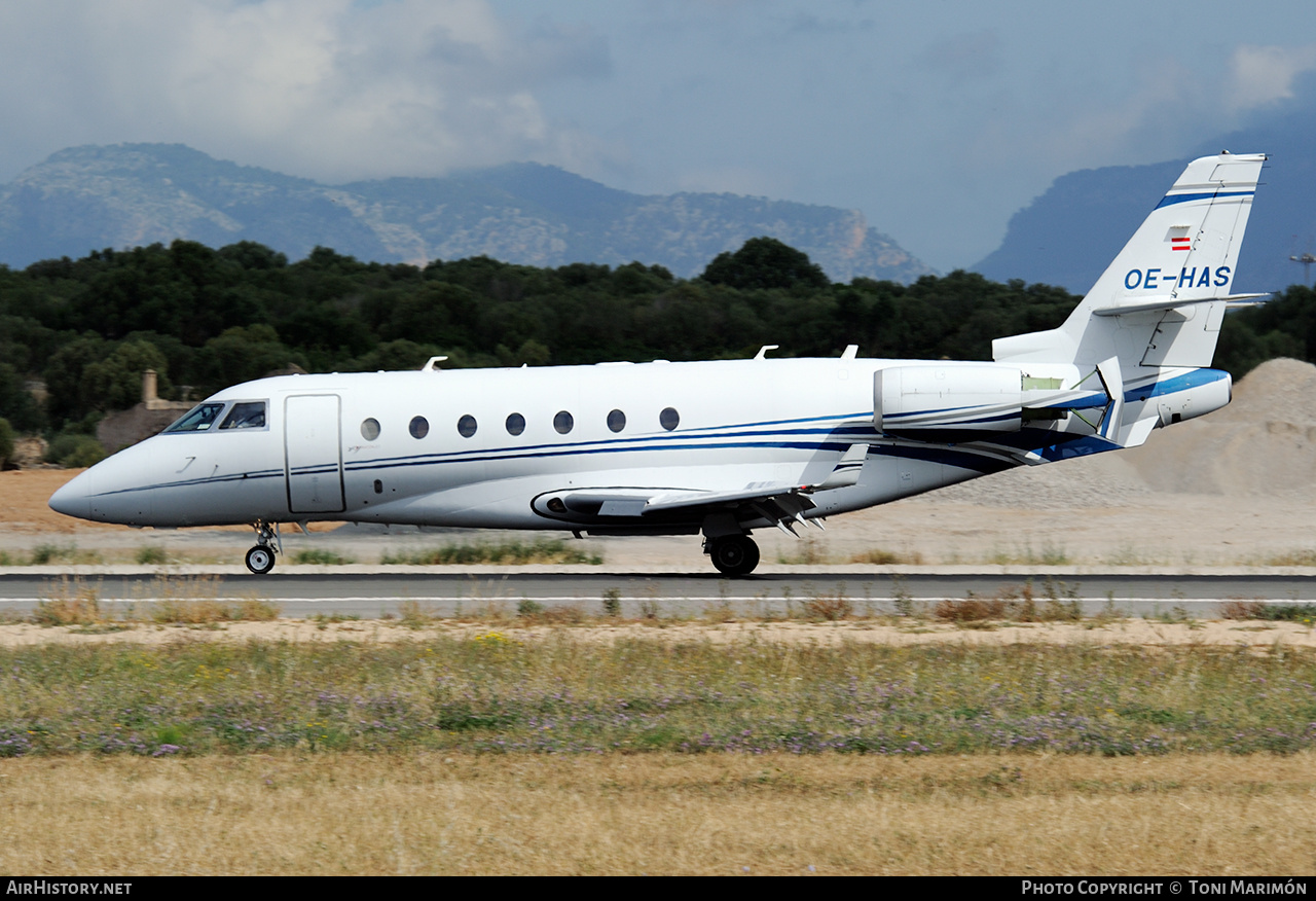 Aircraft Photo of OE-HAS | Israel Aircraft Industries Gulfstream G200 | AirHistory.net #824186