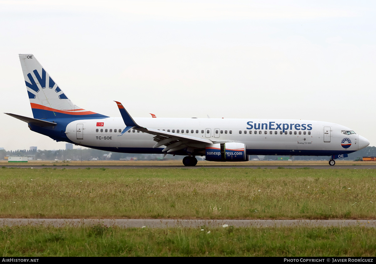 Aircraft Photo of TC-SOE | Boeing 737-800 | SunExpress | AirHistory.net #824190