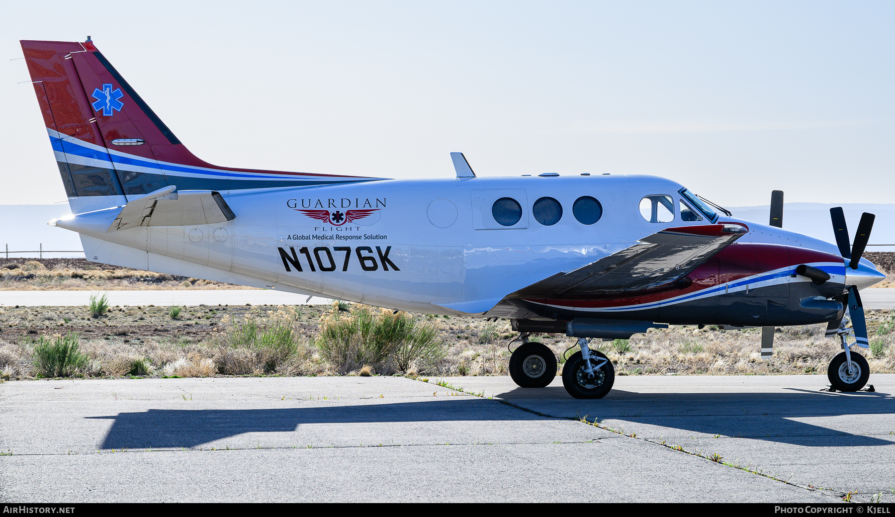 Aircraft Photo of N1076K | Raytheon C90A King Air | Guardian Flight | AirHistory.net #824212