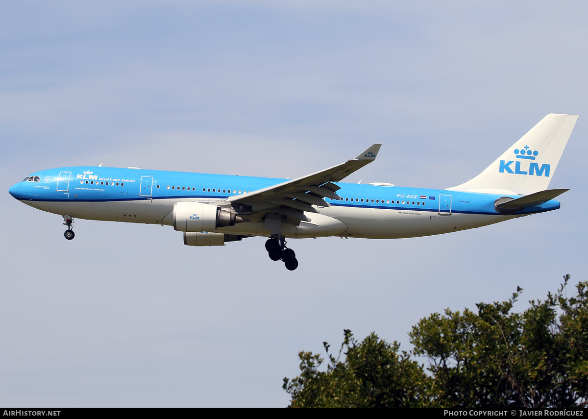 Aircraft Photo of PH-AOF | Airbus A330-203 | KLM - Royal Dutch Airlines | AirHistory.net #824227