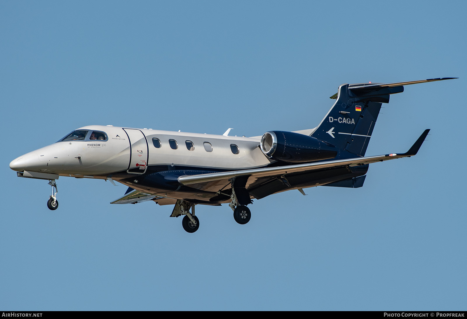 Aircraft Photo of D-CAGA | Embraer EMB-505 Phenom 300 | PadAviation | AirHistory.net #824235