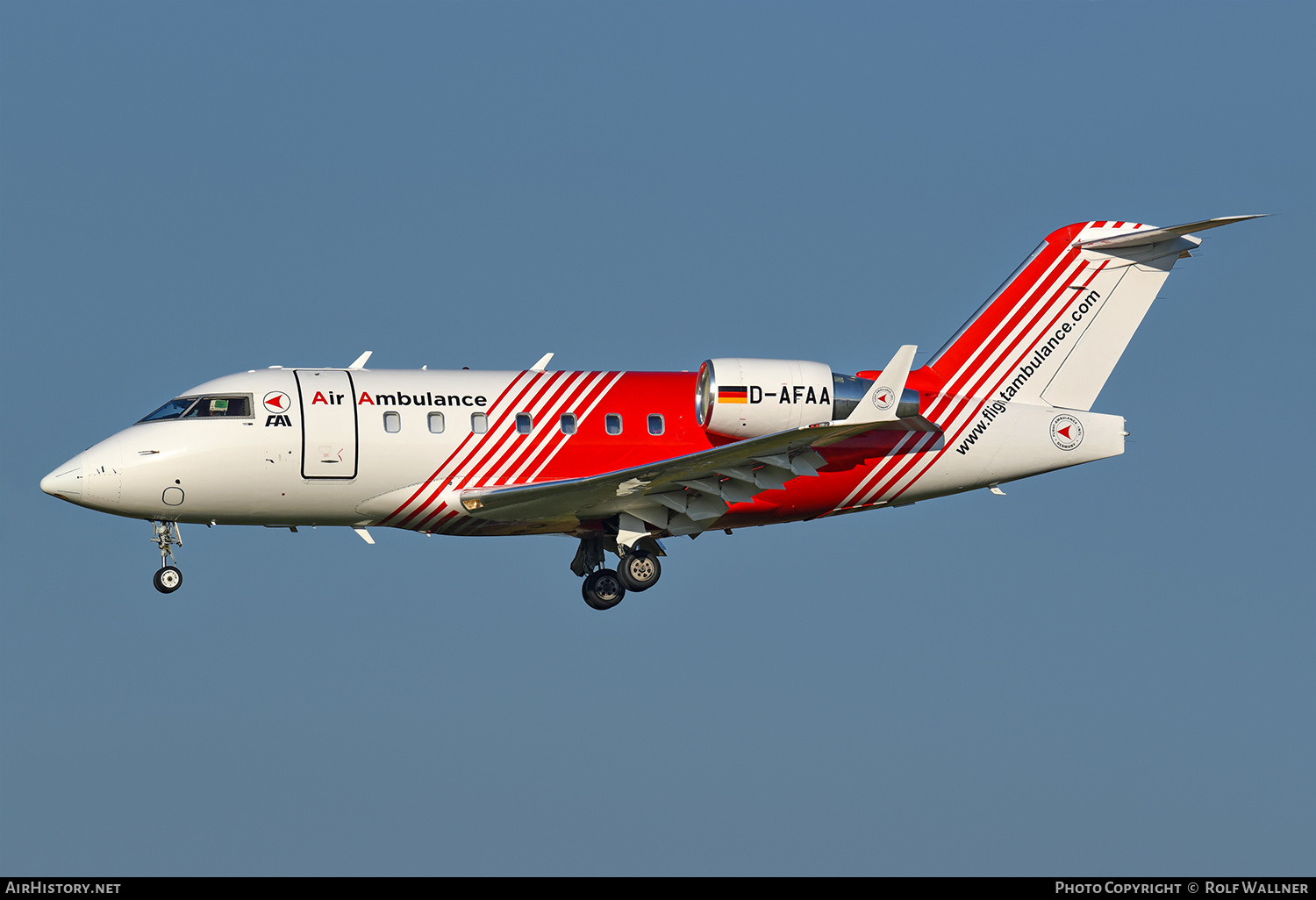 Aircraft Photo of D-AFAA | Bombardier Challenger 604 (CL-600-2B16) | FAI - Flight Ambulance International | AirHistory.net #824263