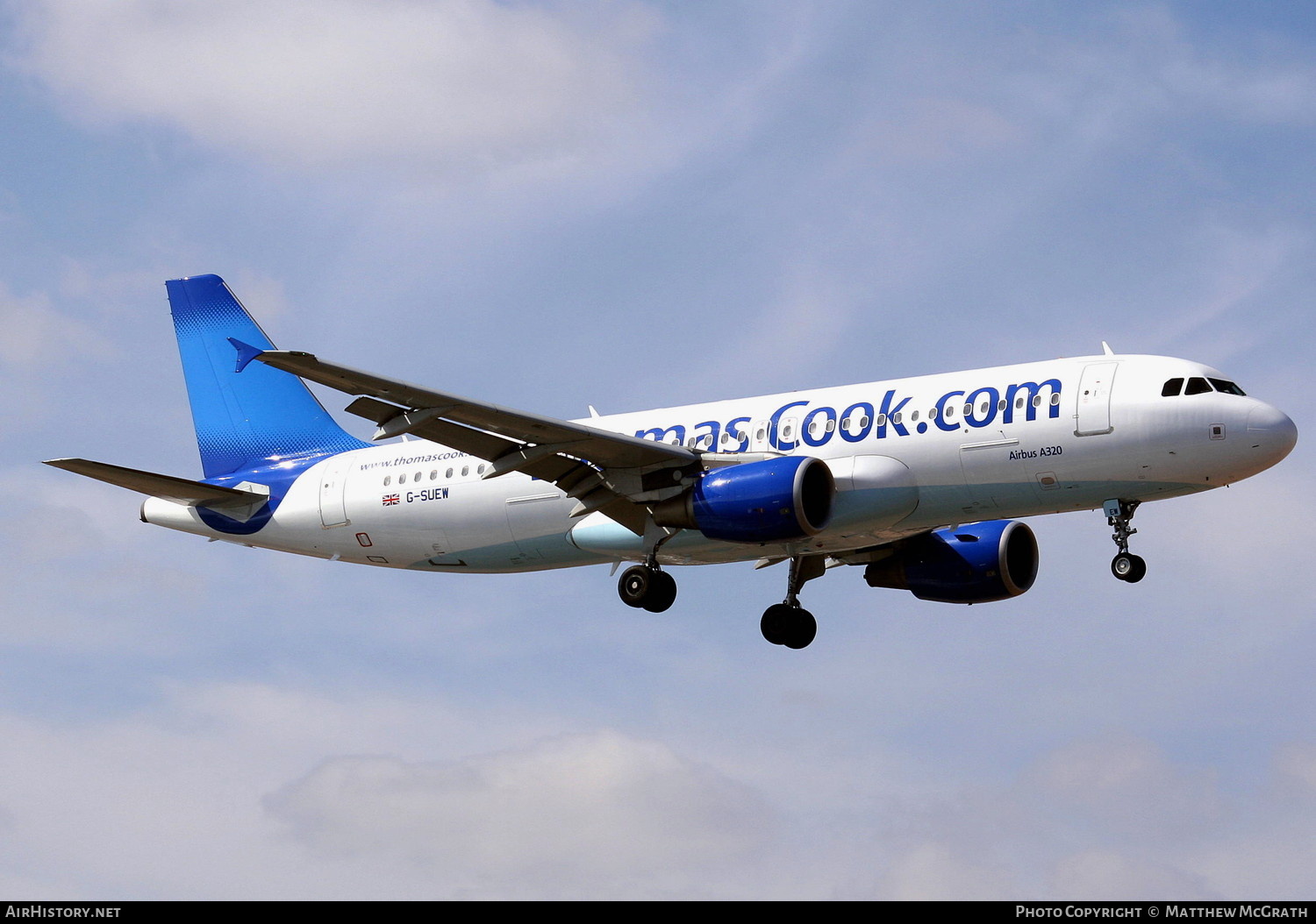Aircraft Photo of G-SUEW | Airbus A320-214 | Thomas Cook Airlines | AirHistory.net #824265