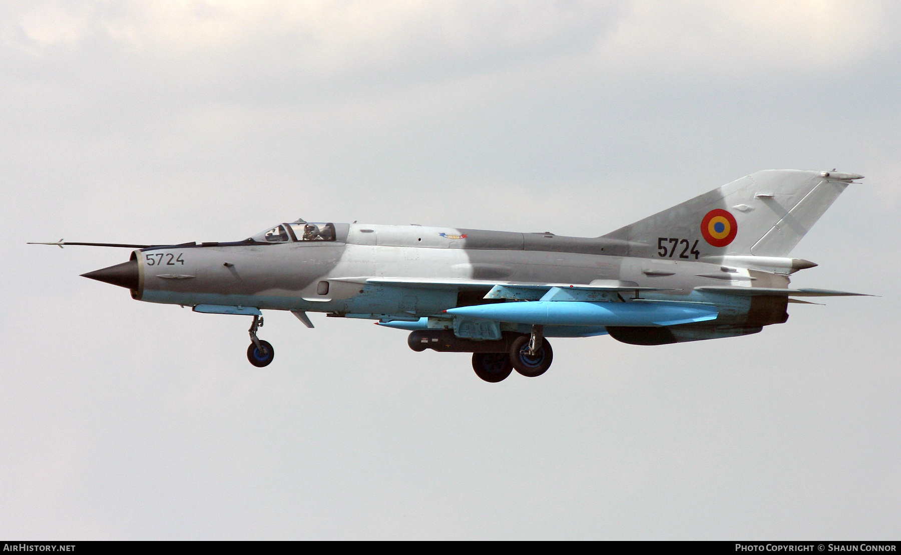 Aircraft Photo of 5724 | Mikoyan-Gurevich MiG-21MF-75 Lancer C | Romania - Air Force | AirHistory.net #824316