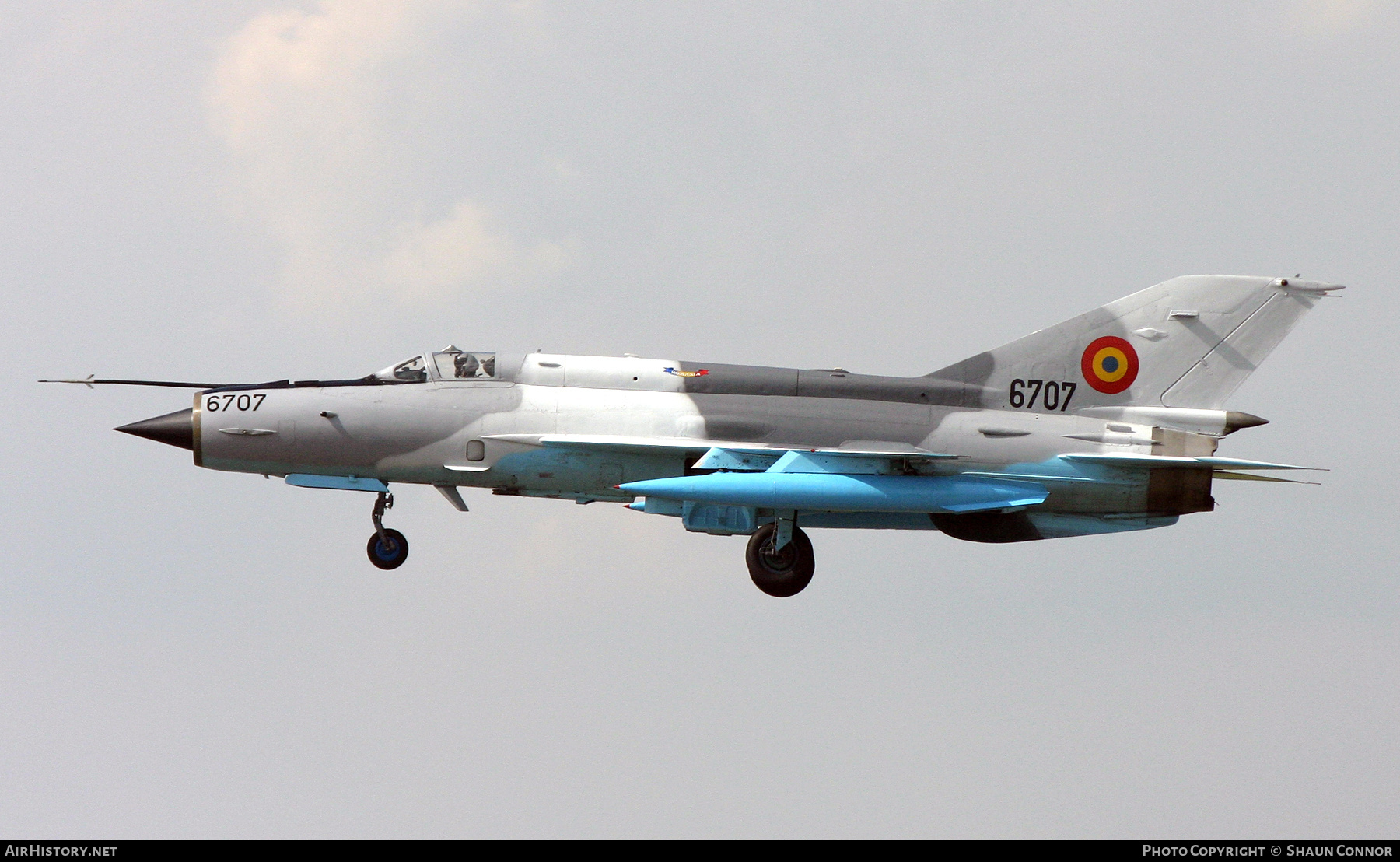 Aircraft Photo of 6707 | Mikoyan-Gurevich MiG-21MF-75 Lancer C | Romania - Air Force | AirHistory.net #824327